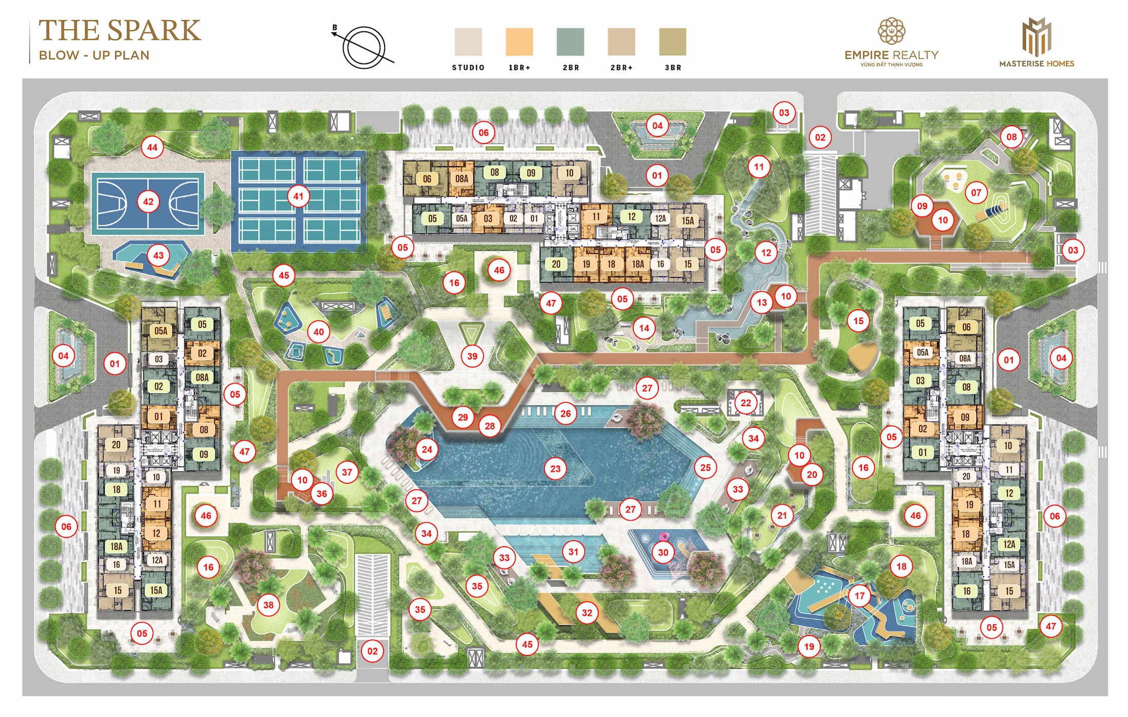 Chi tiết phân khu The Spark Masteri Era Landmark